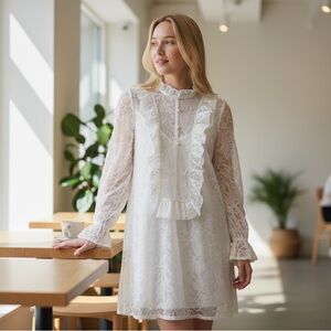 NWOT REVOLVE TULAROSA Floral Lace Overlay Mini Dress M